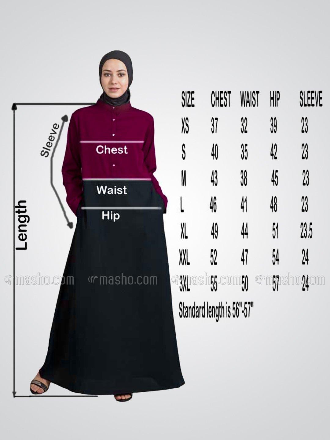 Wholesale 100 Polyester Satin Embroidered Patch Umbrella Abaya in Navy