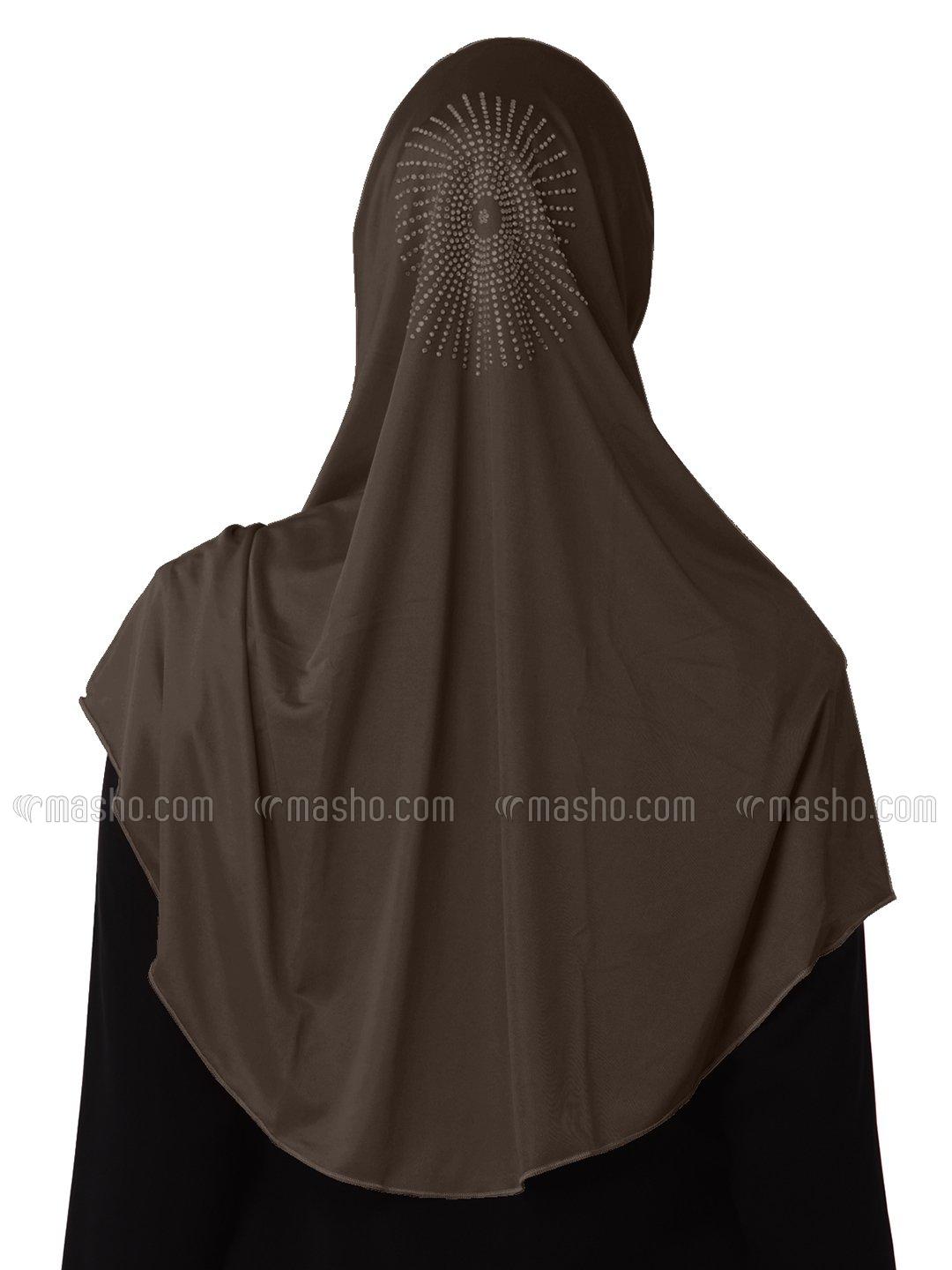 Wholesale Zooni  Lycra Instant Hijab In Formal Grey