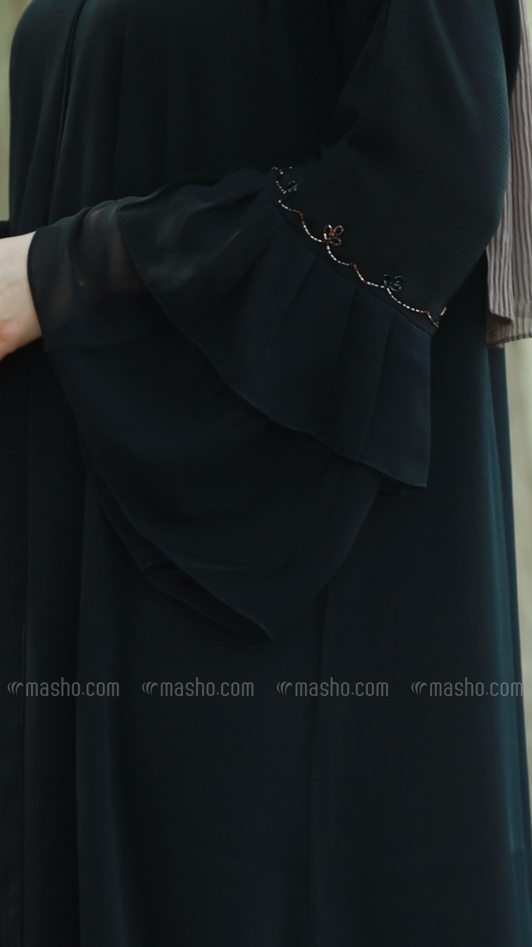 Wholesale Black Stylish Abaya With Hand Work