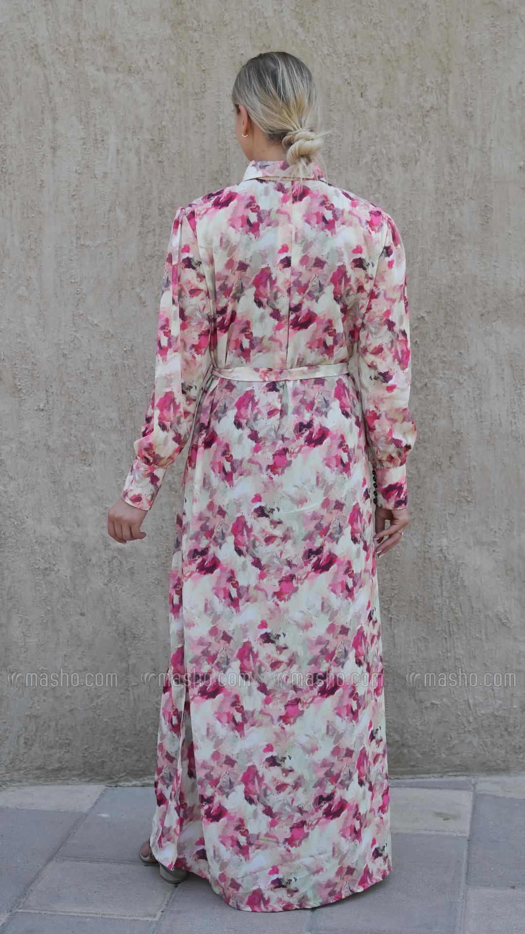 Wholesale Elegant FrontOpen Modest Dress with Two Side Pockets