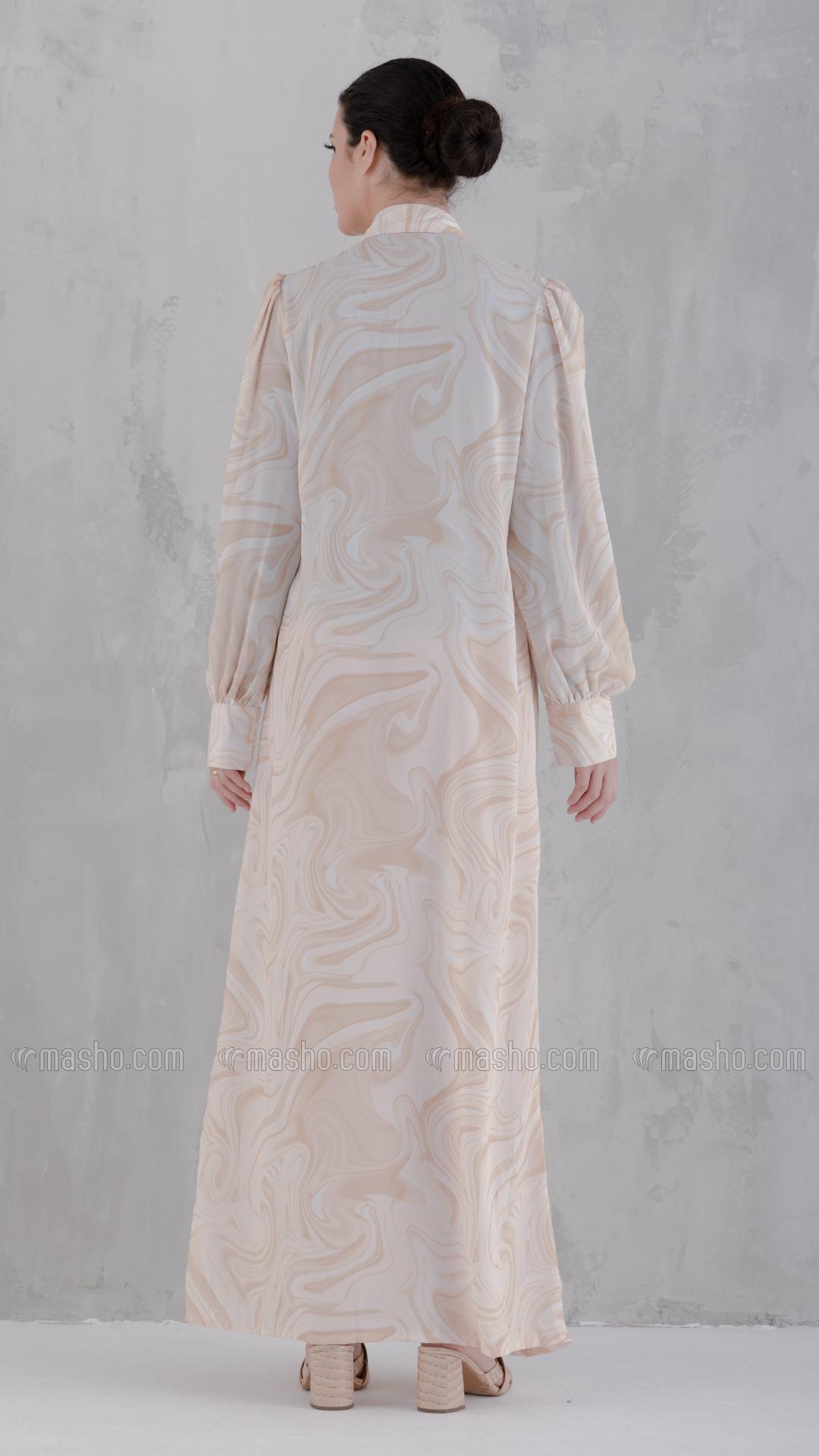 Wholesale Cream Hazel Front Open Dress