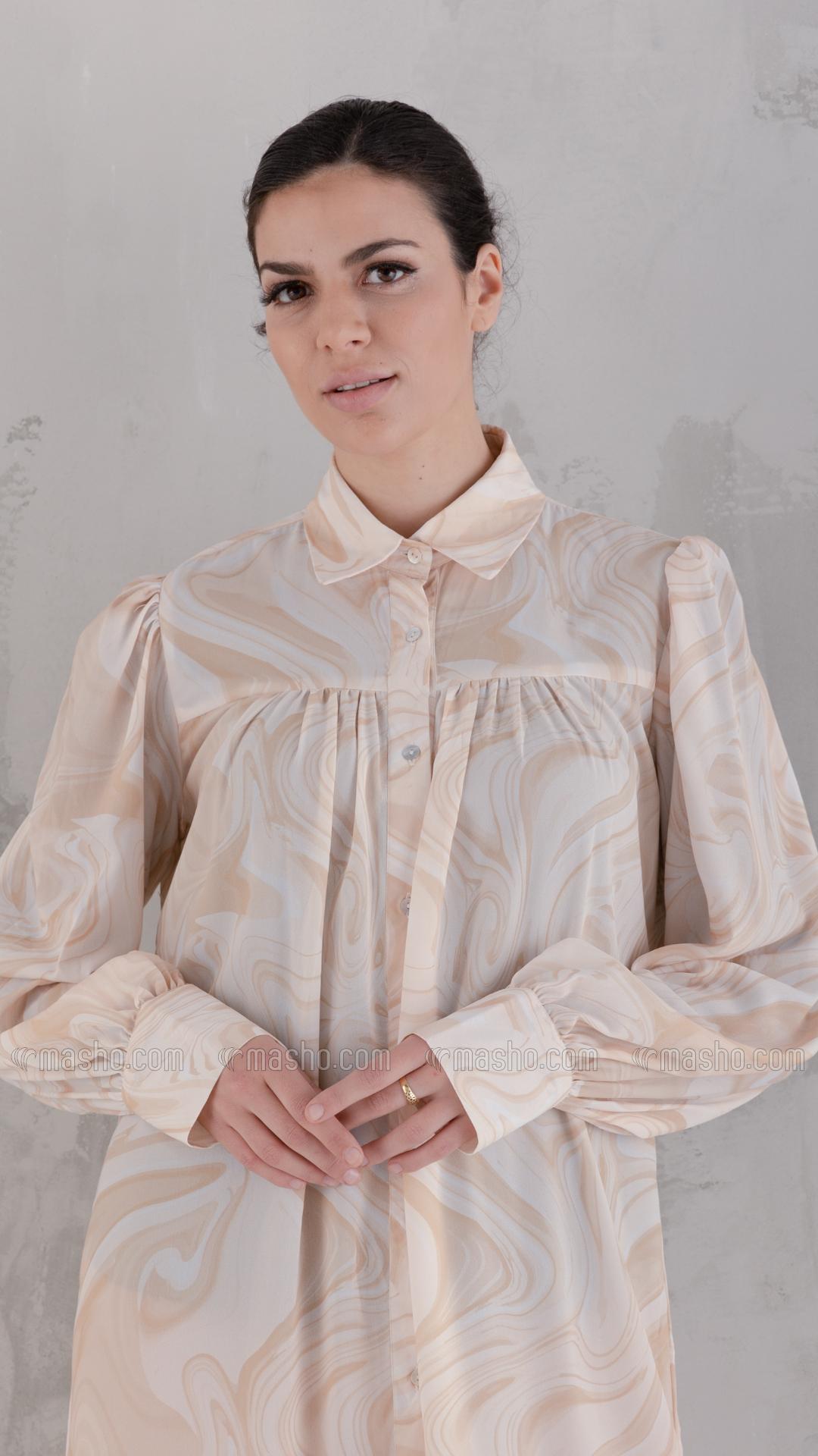 Wholesale Cream Hazel Front Open Dress