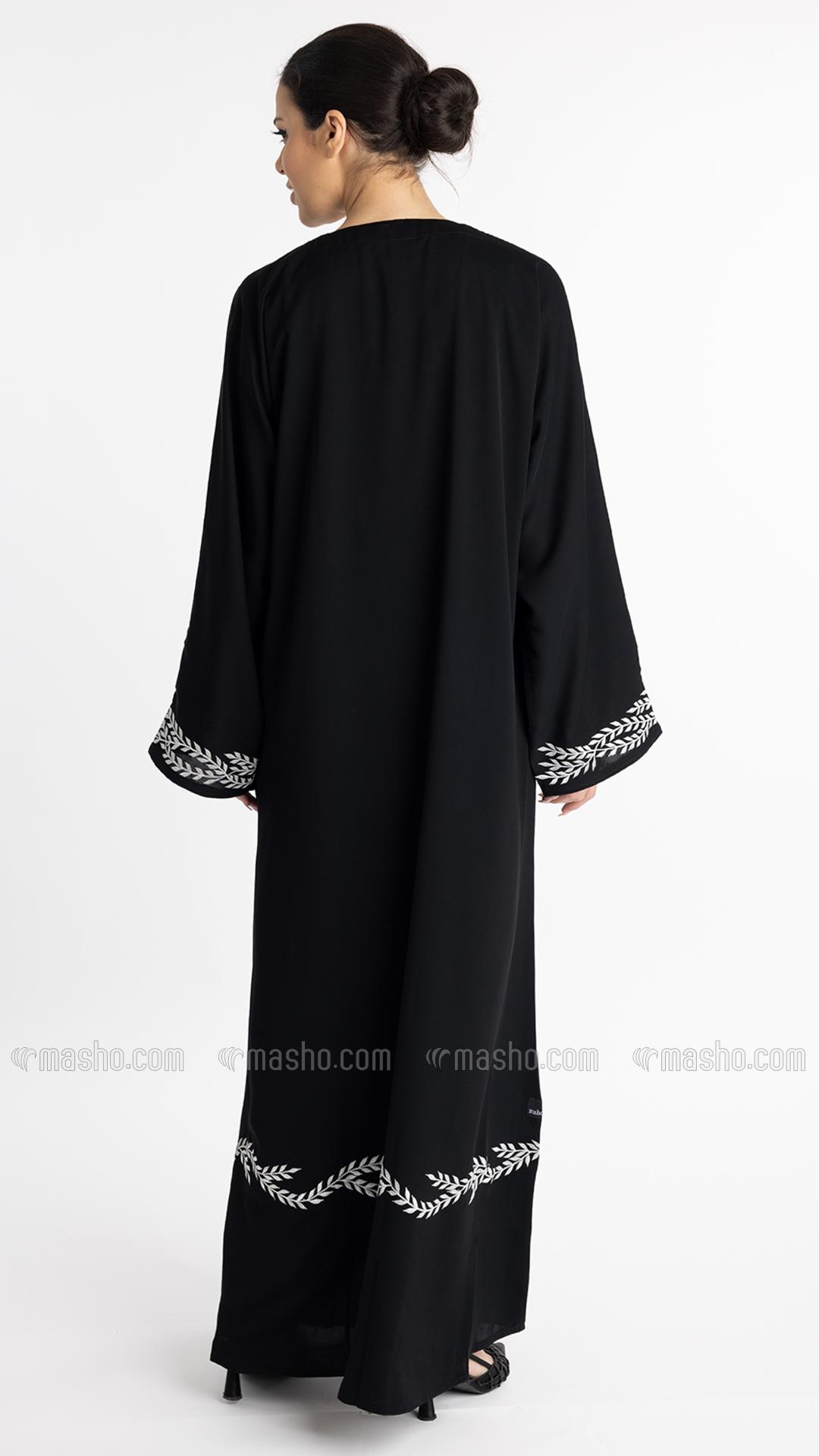 Wholesale Black Elegant Embroidered Abaya 