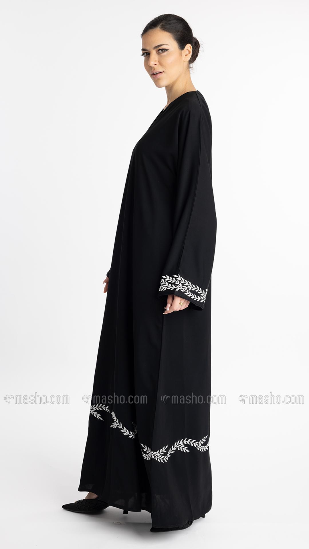 Wholesale Black Elegant Embroidered Abaya 