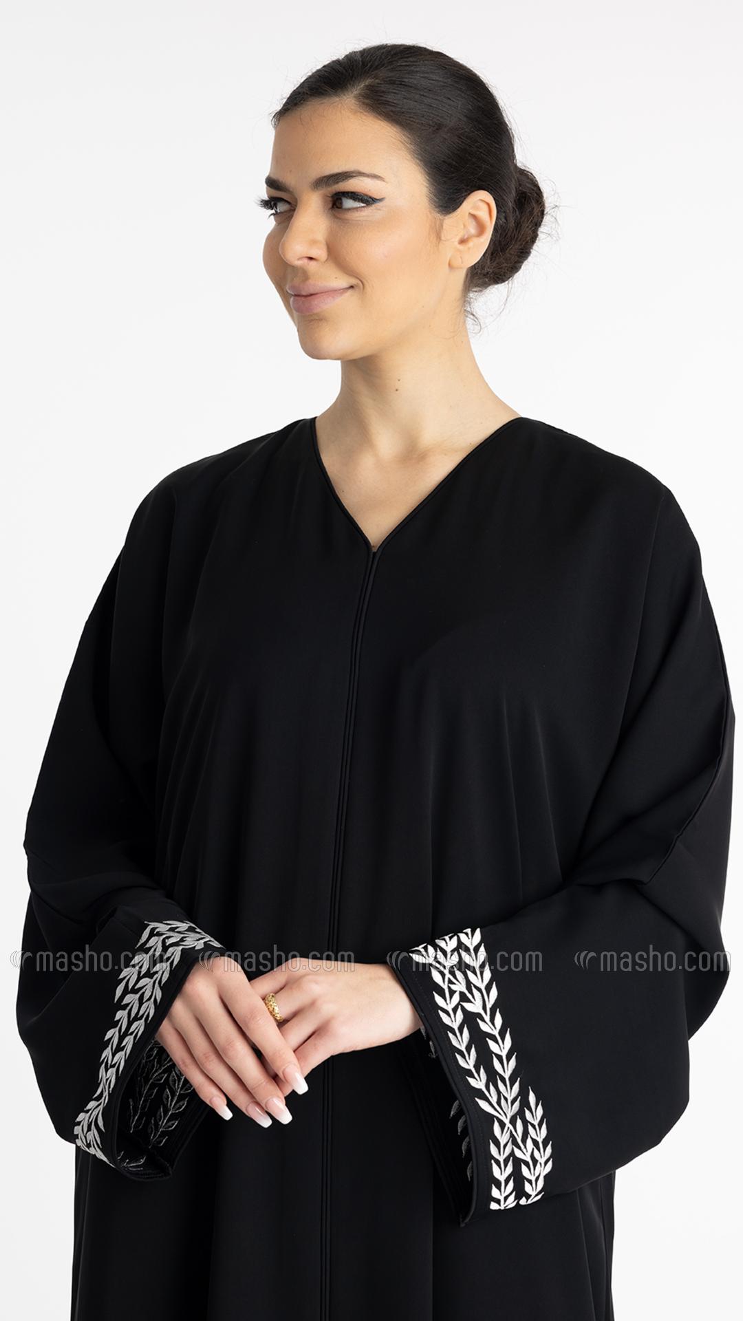 Wholesale Black Elegant Embroidered Abaya 