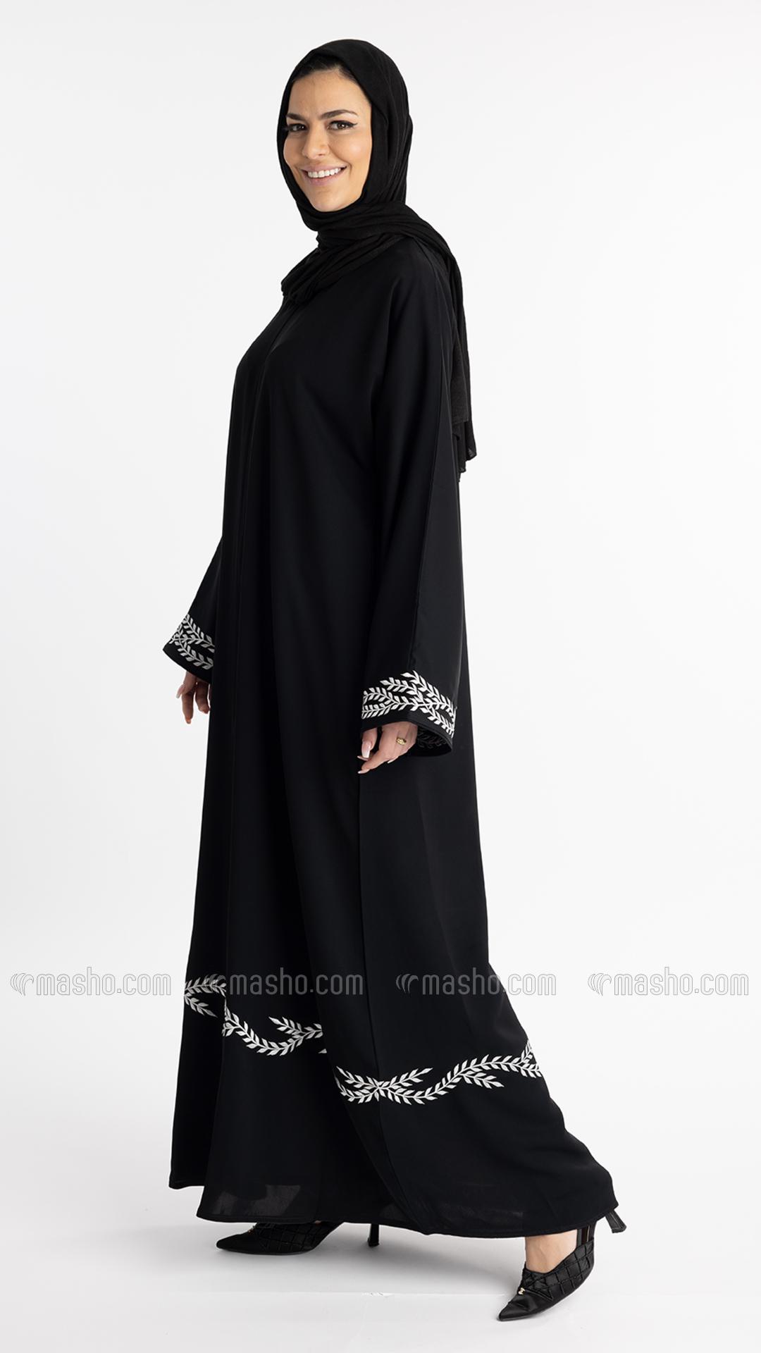 Wholesale Black Elegant Embroidered Abaya 