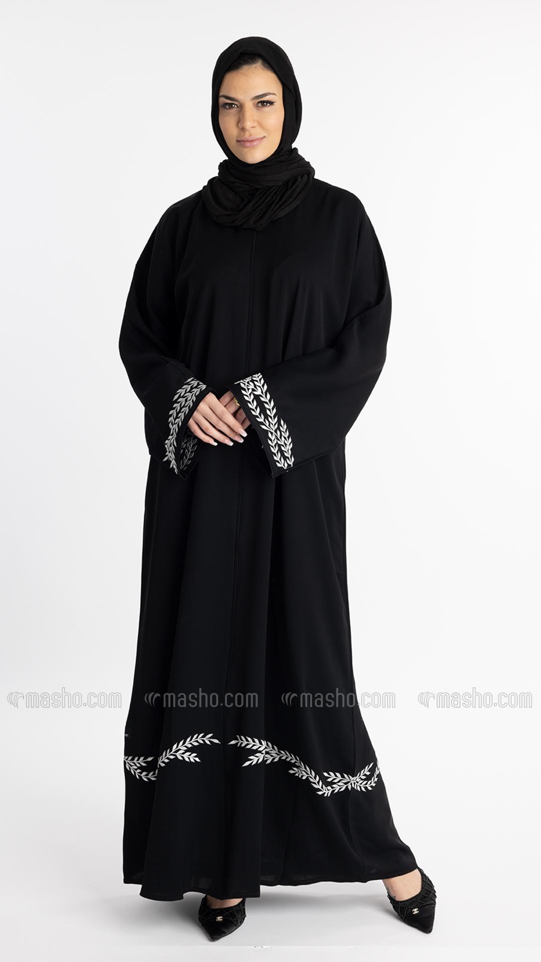 Wholesale Black Elegant Embroidered Abaya 
