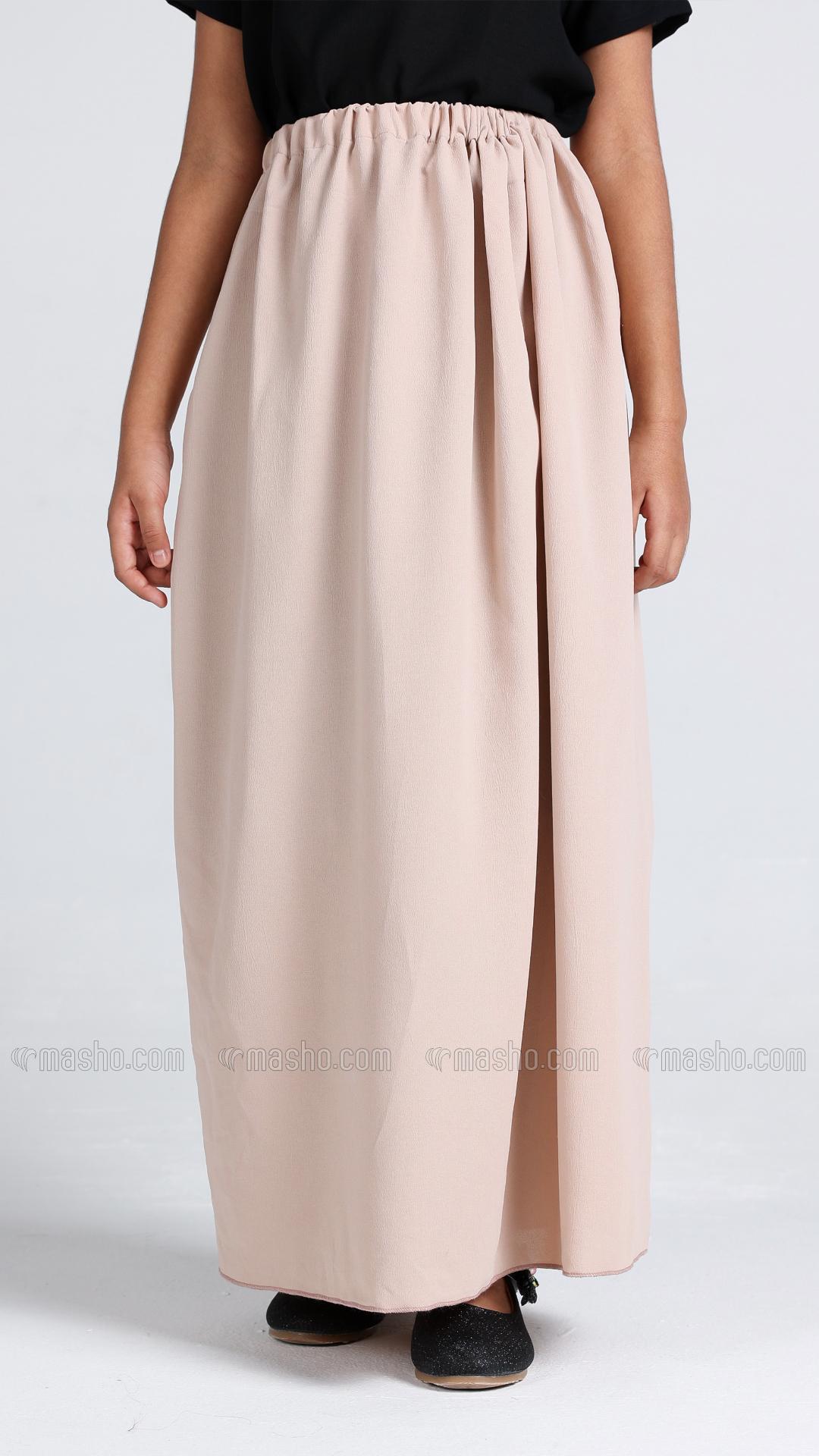 Wholesale Almond Kids Jilbab With Skirt And Khimar 