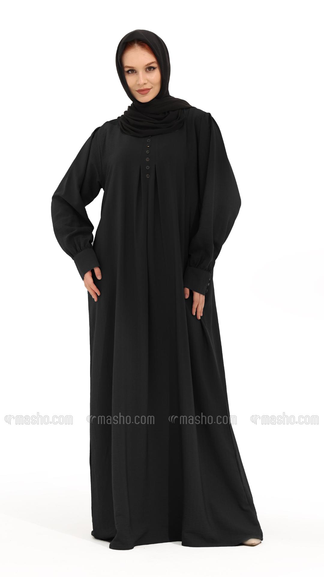 Wholesale Black Gorgeous Abaya with Show Buttons 