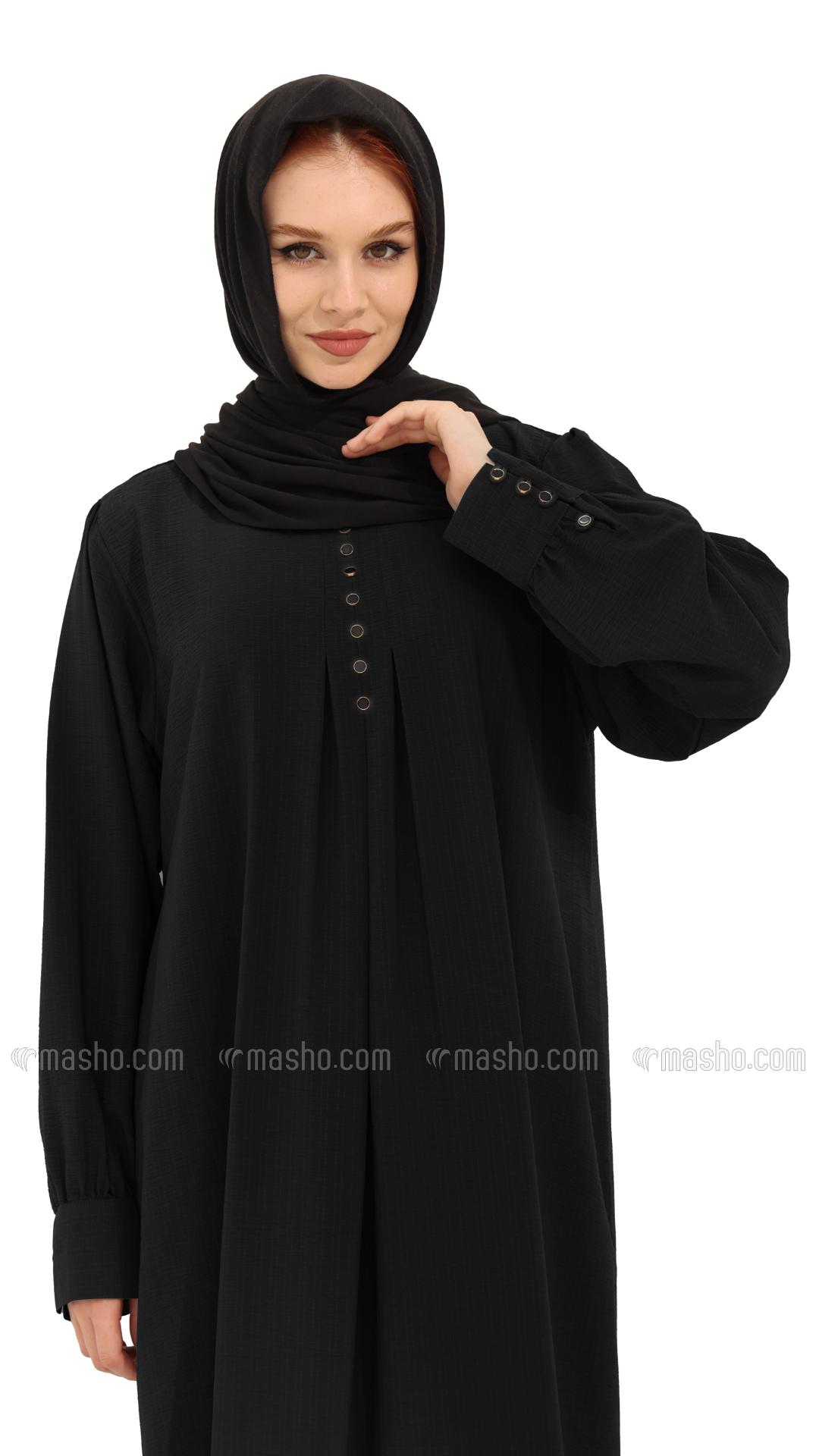 Wholesale Black Gorgeous Abaya with Show Buttons 